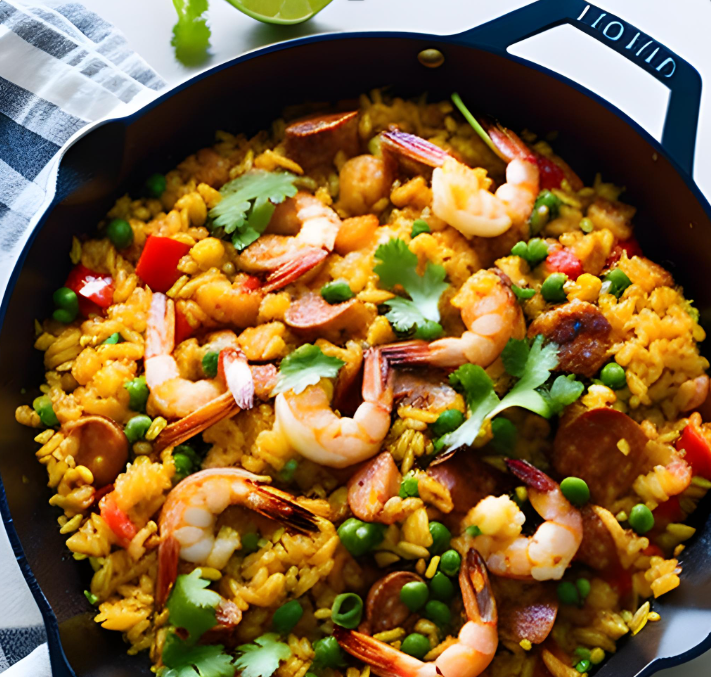 Recipe Chorizo and Shrimp Paella Market Deli